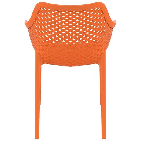 Alton | Modern, Plastic Outdoor Dining Chairs With Arms | Set Of 4