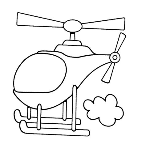 Free Printable Helicopter Coloring Pages For Kids