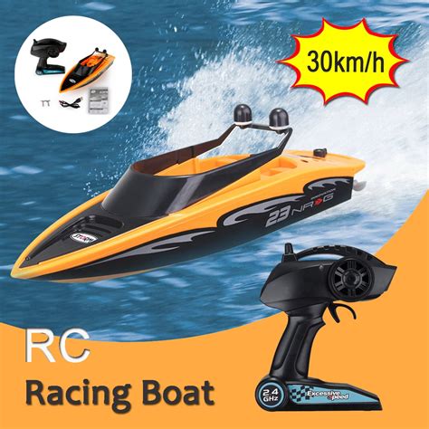 2.4G 30KM/H High Speed Electric RC Boat 4 Channel Remote Control Racing ...