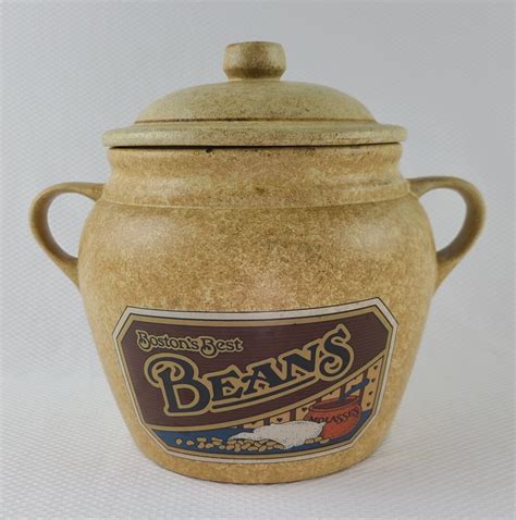 Boston's Best Beans Baked Beanpot Pot Treasure Pottery Craft Stoneware ...