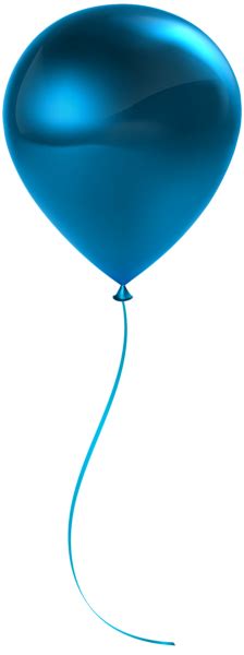 Single Blue Balloon Transparent Clip Art | Gallery Yopriceville - High ...