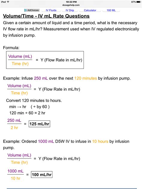 Iv Dosage Calculation Practice Problems With Answers Medicat