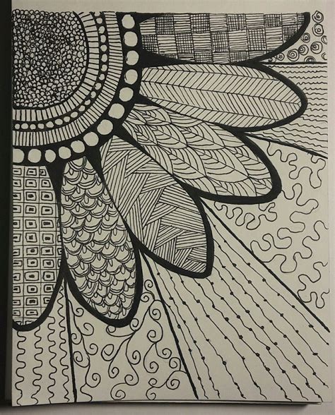 Zentangle Flowers Patterns