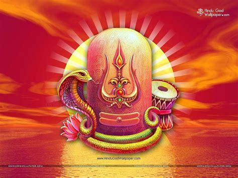 Shiva Lingam With Snake Wallpaper