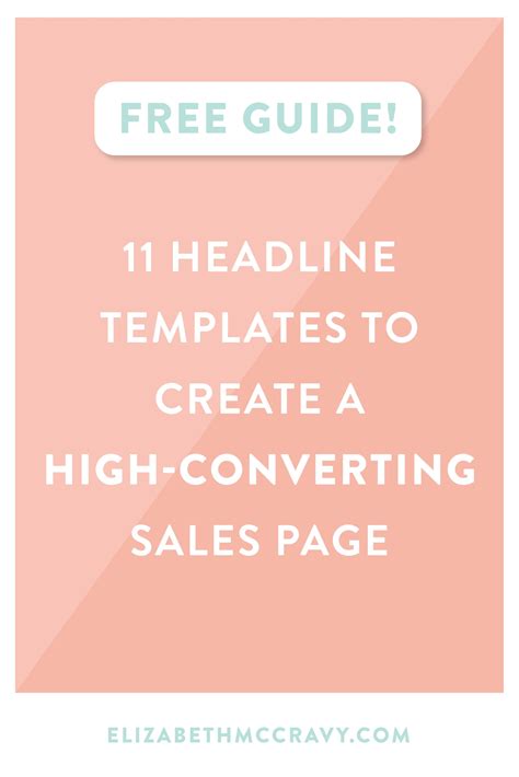 11 Headline Templates to Create a High-Converting Sales Page | Copywriting ads, Marketing tips ...