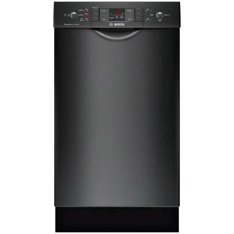 Bosch 300 46-Decibel Built-In Dishwasher (Black) (Common: 18 Inch; Actual: 17.625-in) ENERGY ...