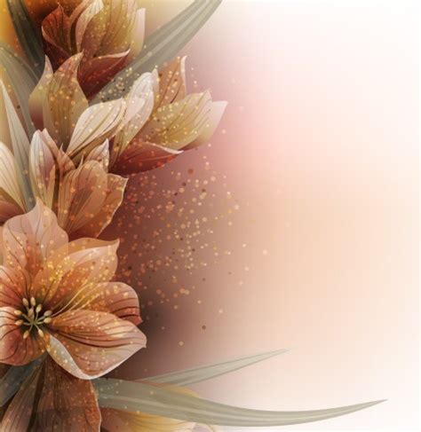 Free Elegant Card Background With Sparkling Flowers 03 - TitanUI