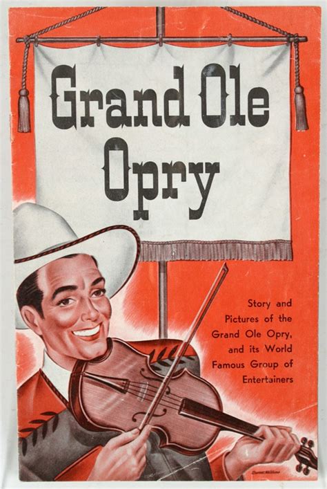 Vintage Grand Ole Opry Program