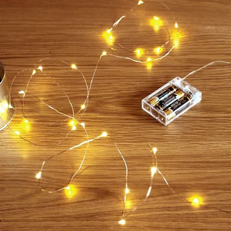 Golden Christmas Copper Wire Mini Led Fairy String Lights - Buy Led ...