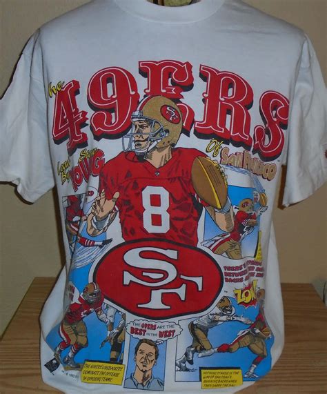 vintage 1993 San Francisco 49ers football Steve Young t shirt Large by ...