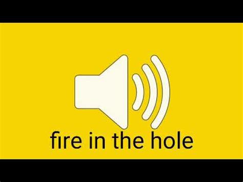 Fire in the hole Sound Effect - YouTube