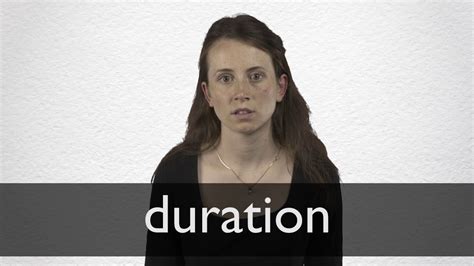 How to pronounce DURATION in British English - YouTube