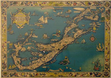 (Bermuda) A Map of The Bermuda Islands – The Old Map Gallery