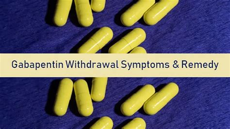 Gabapentin Withdrawal Symptoms And Detox Methods