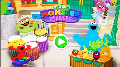 SESAME STREET - MONSTER MUSIC|..Have fun with ELMO and friends.. - YouTube