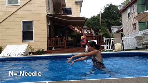 ABC Gymnastics Challenge In The Pool! - YouTube