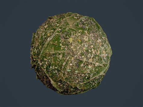 Forest Ground Terrain Seamless PBR Texture 01 3D model