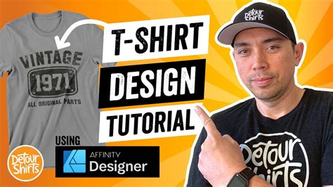 T-Shirt Design Tutorial: Easy Step by Step in Affinity Designer | Create Shapes, Arcs & Textures ...