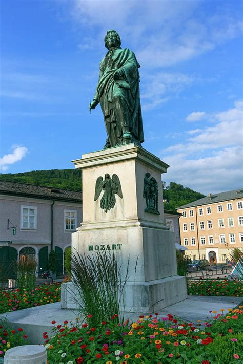 Mozart statue in Mozartplatz, Salzburg, Austria Photograph by Elenarts - Elena Duvernay photo ...