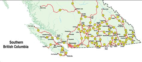 Official Numbered Routes in B.C. - Simple Map - Province of British ...