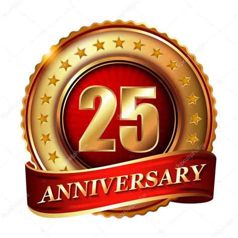 25 Anniversary golden label — Stock Vector © GalaStudio #61577115