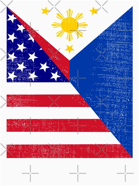 "Filipino American Flag" T-shirt by EthosWear | Redbubble