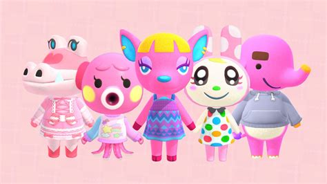 All pink villagers in Animal Crossing: New Horizons - Gamepur