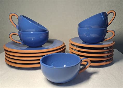 Molde Stoneware Blue Ceramic Tea/coffee Set for 5 Persons, Made in Portugal, 15 Items - Etsy