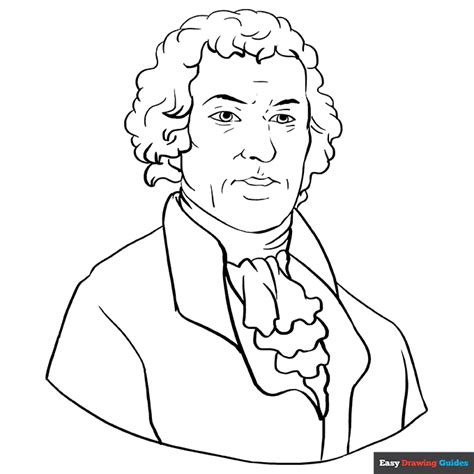 Thomas Jefferson Coloring Page | Easy Drawing Guides