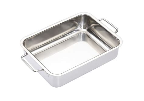 MASTERCLASS STAINLESS STEEL ROASTING PAN DEEP 27X20CM : Mcdougalls