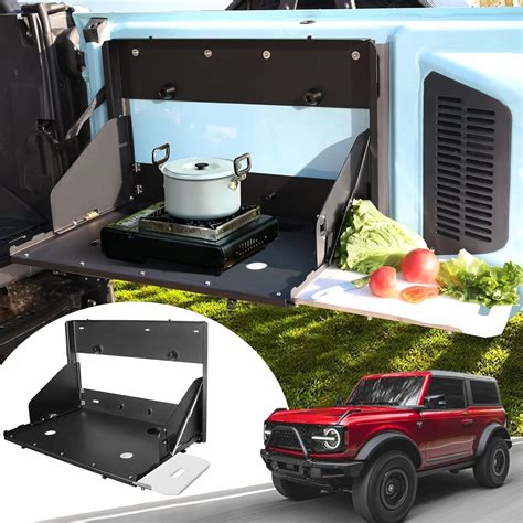 Amazon.com: Mabett Rear Door Tailgate Table with Cutting Board for Ford Bronco Accessories 2021 ...