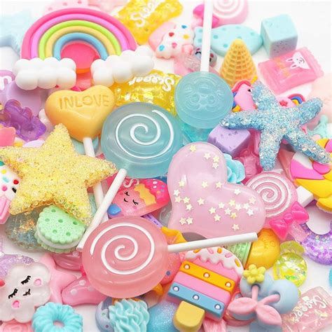 Kawaii candy pieces resin slime charms Jewelry & Beauty Jewelry Making & Beading trustalchemy.com