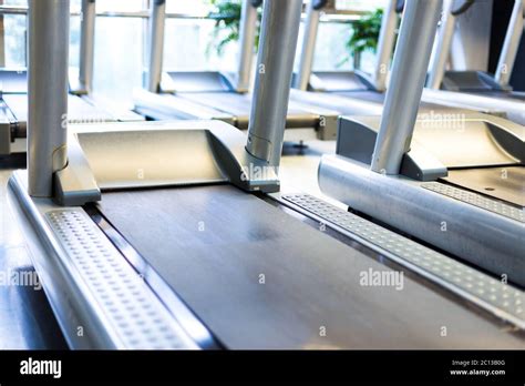 equipment in modern gym Stock Photo - Alamy