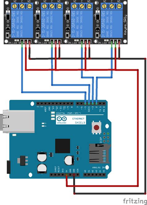 Fritzing Project – Arduino uno ethernet shield webserver