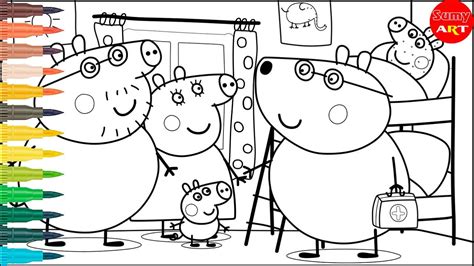 Coloring Peppa Pig-Not Very Well |Peppa Pig Coloring Pages - YouTube