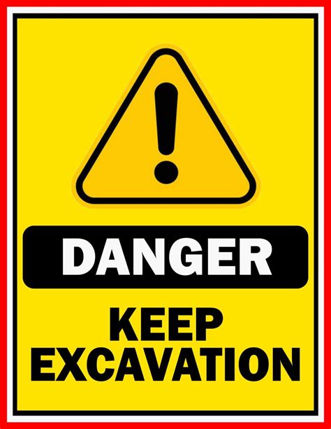 Excavation Safety Sign Template | FREE Download