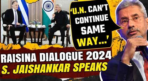 Jaishankar Highlights India’s Stance on Kashmir at Raisina Dialogue 2024 – SPOINDIA