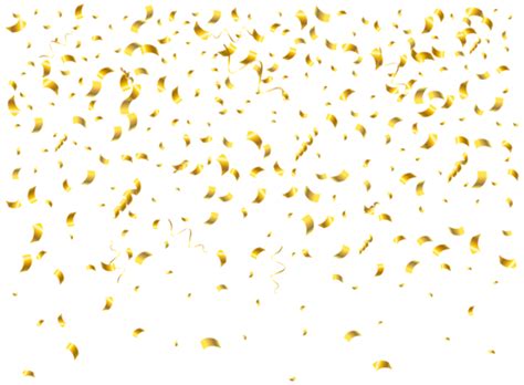 Download High Quality confetti transparent background golden ...