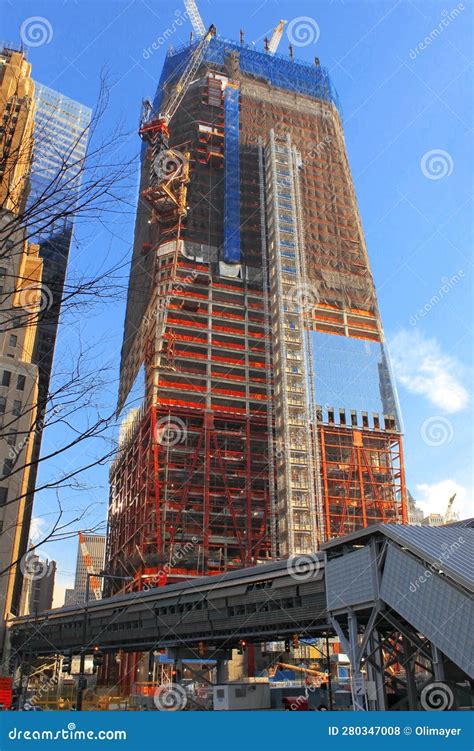 World Trade Center Under Construction, New York Editorial Stock Photo - Image of center ...