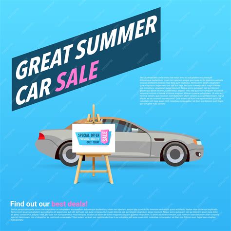 Premium Vector | Car sale banner