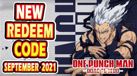 One Punch Man Road to Hero 2.0 New Redeem Code 19 September 2021 | One punch man, One punch, Mr ...