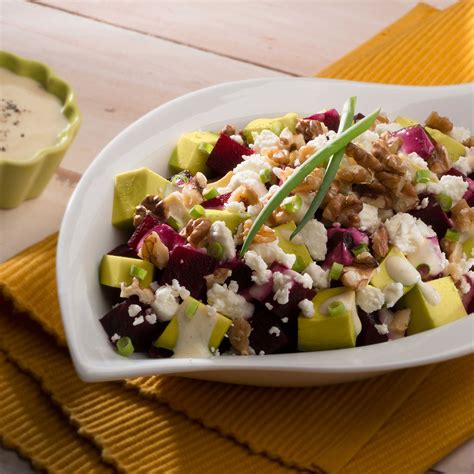 Beet, Avocado, Queso Fresco & Walnut Salad | Avocados from Mexico