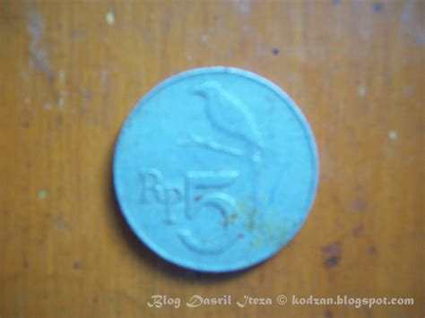 Koin Uang Logam Lama Indonesia 5 Rupiah Gambar Burung Tahun 1970