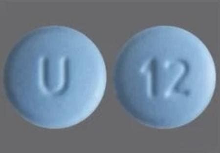 U 12 Pill Blue Round 7mm - Pill Identifier
