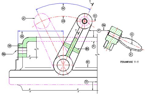 Detail Contoh Gambar Autocad 2d Teknik Mesin Koleksi Nomer 28