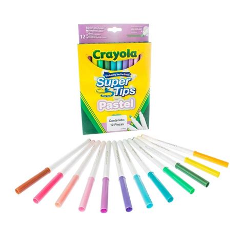 Plumones Crayola Super Tips Pastel | Walmart