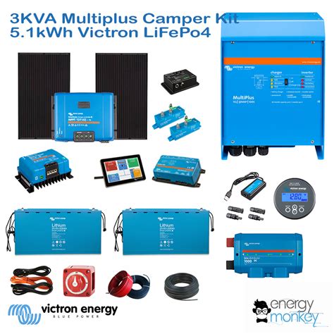 Victron Electrical Camper Conversion 610w Solar 3kVA Multiplus