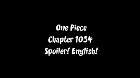One Piece Chapter 1034 Release Date and Time Confirmed
