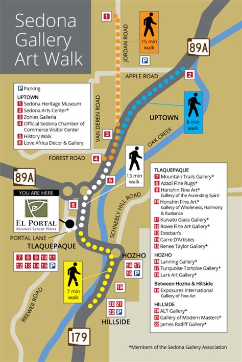 sedona art galleries map - Trina Bader