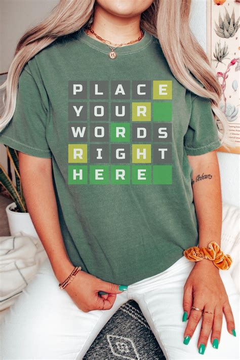 Custom Wordle T-shirt Personalized Comfort Colors Unisex - Etsy